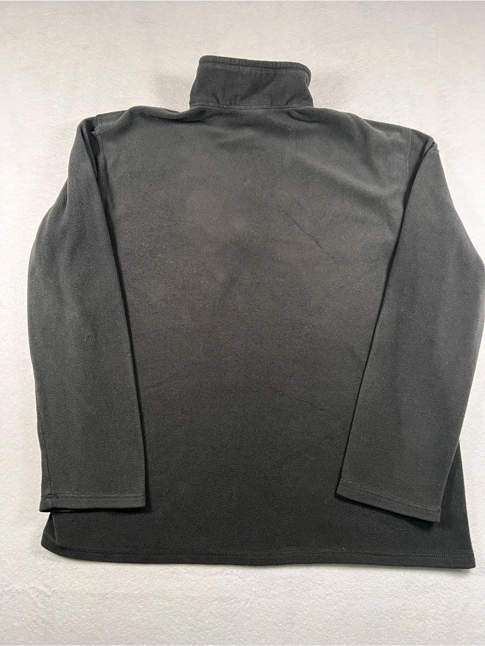 The North Face Men L Black Polartec Fleece 1/4 Zip Pullover Hiking Outdoor